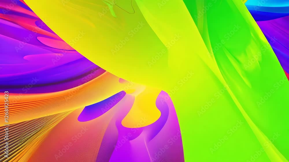 Poster vivid and fluid abstract background animation with bright colors and dynamic motion