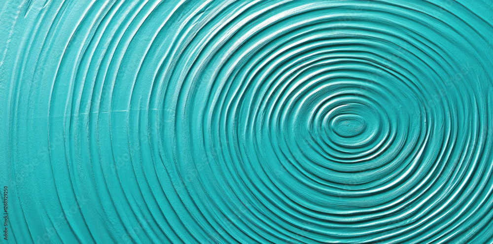 Poster abstract teal circular pattern concentric rings swirls texture background design