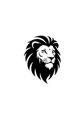 AI Generated Lion Head Logo Design  Monochrome  Bold  Modern  Minimalist  Strong  Powerful  Mascot  Icon  Symbol  Vector  Illustration