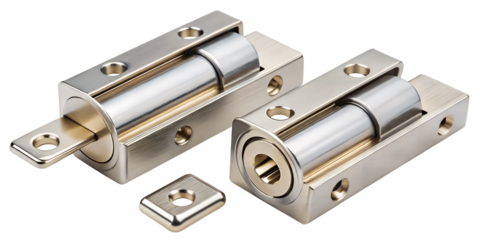 Heavy-Duty Steel Lock for Maximum Security.Close-Up of a Rusted Steel Padlock on a Wooden Door.AI generated