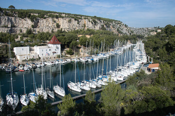 Port-Miou Calanque and Marina in Cassis, France