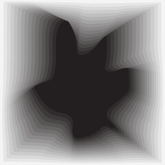 Square with wavy dynamic transparent. Technology style