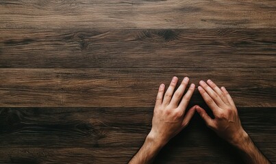 Hands Installing Flexible Vinyl Flooring with Wood Texture