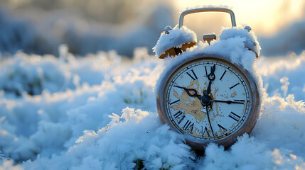 In wintertime use a frozen alarm clock