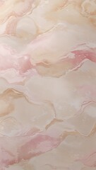 Fototapeta premium texture with a soft, marbled appearance. It features a blend of light beige, cream, and subtle pink hues, creating a smooth and calming visual effect. 