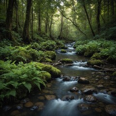 Fototapeta premium stream in the forest