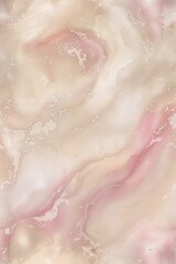 Obraz premium texture with a soft, marbled appearance. It features a blend of light beige, cream, and subtle pink hues, creating a smooth and calming visual effect. 