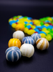 Colorful candy, jelly photos that are good to use on Valentine's Day and White Day