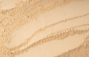 Maca powder texture background, dry Peruvian ginseng powder pattern, ground ayak willku