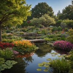 japanese garden in spring