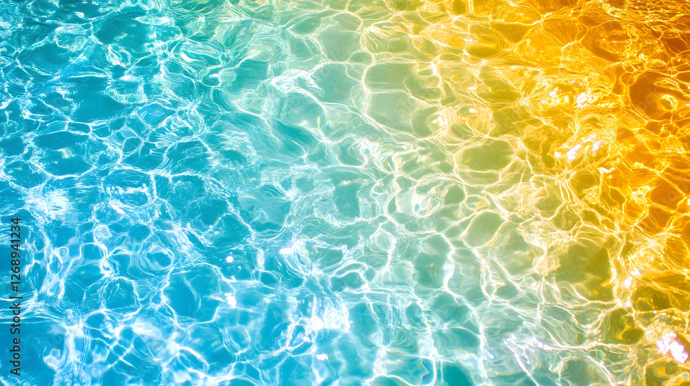 Poster Enchanting Aquatic Reflection with Mesmerizing Interplay of Vibrant Colors and Fluid Patterns
