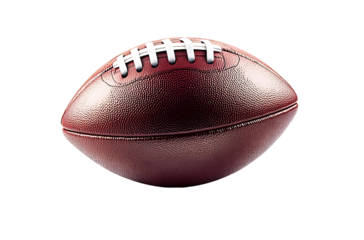American football ball in transparent background.