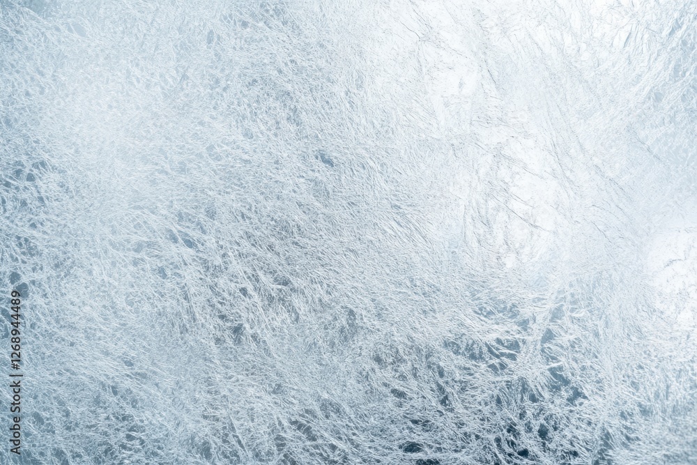 Poster a textured surface with an abstract and frosty appearance, featuring shimmering light patterns