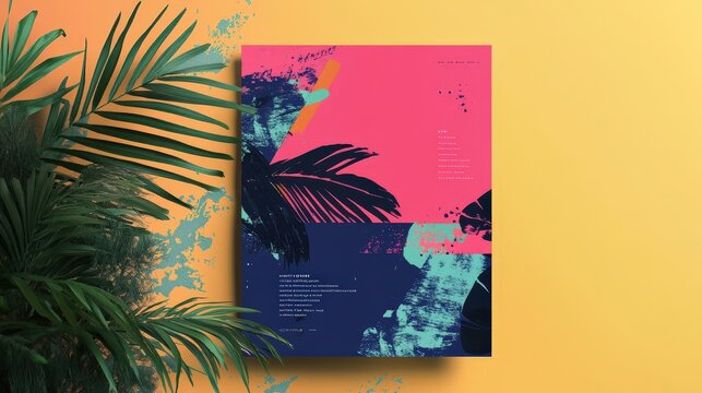 A promotional flyer design for a local event, using a combination of clean typography, vibrant colors, and creative imagery to spark interest and excitement