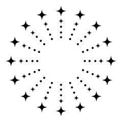 キラキラ光るシンプルな花火