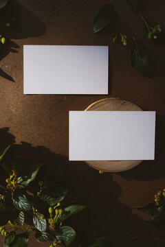 A White Blank Paper on environmental background