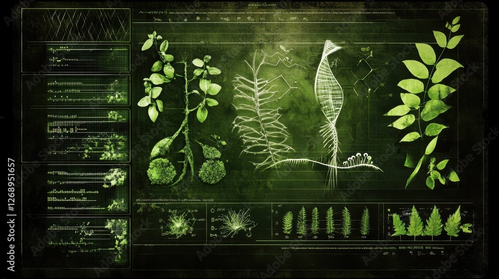 Aufkleber a genetic editing interface showing modifications applied to synthetic organisms.
