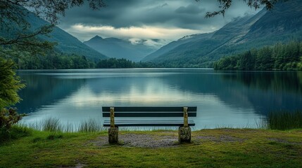 A quiet lakeside scene with no digital devices in sight, inviting individuals to take a break from their screens and enjoy the tranquility of being offline for a day.