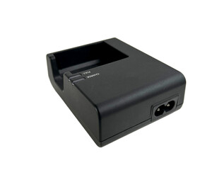 Compact Black Battery Charger Adapter for Modern Electronic Devices
