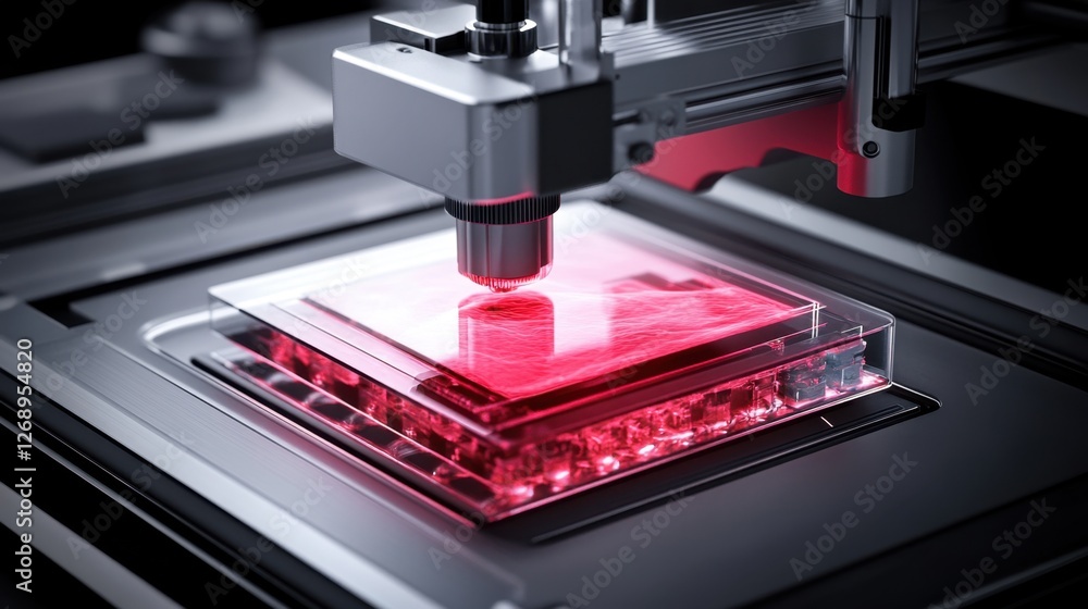 Poster a next-generation bio-printer creating synthetic tissues layer by layer.