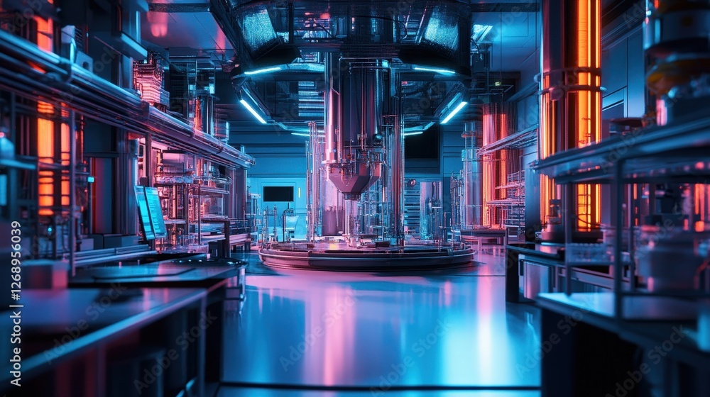 Poster a research lab where neutrons are being used in particle accelerator experiments