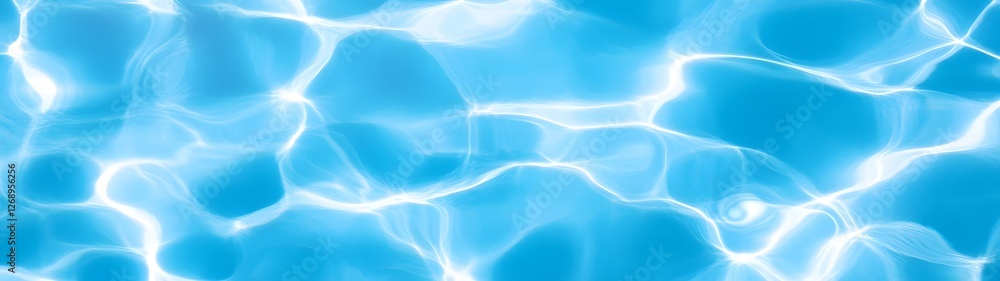 Poster peaceful and tranquil underwater rippling water surface with soft reflections and waves in a serene 