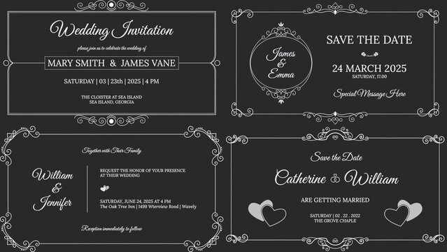 Full Frame Wedding Invitation
