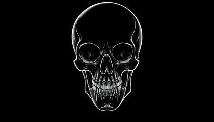 Fototapeta premium Memento Mori: Provocative Skull Art for Thoughtful Perspectives