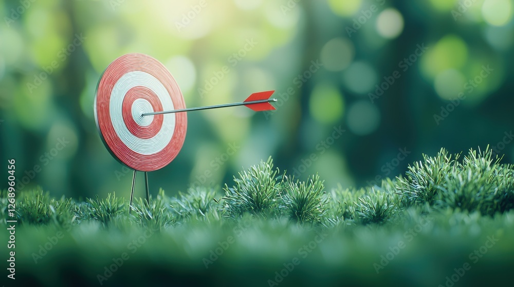 Poster a target with a single arrow slightly off center, representing the importance of learning from mista