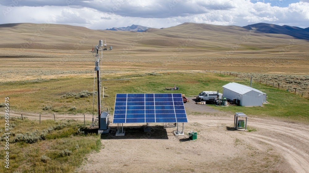 Poster a solar-powered ccus station operating in a remote location with advanced analytics.