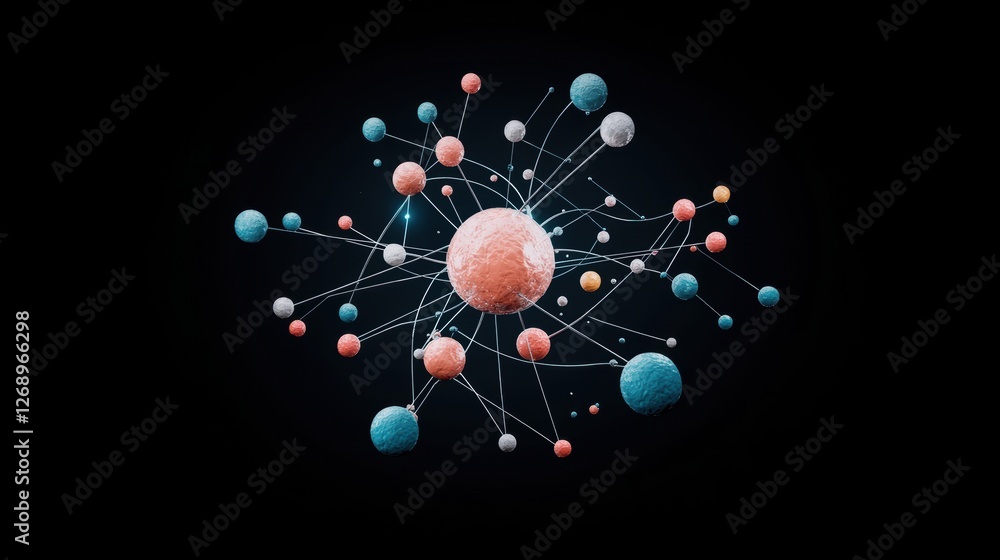 Poster a stylized representation of a specific element, with its atomic number, symbol, and electron config