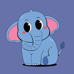Cute elephant cartoon