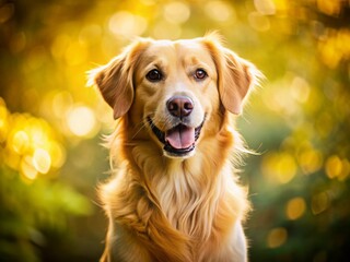 Happy Dog Posing Against Matching Background - Perfect for Pet Adoption Websites and Social Media
