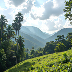 Fototapeta premium mountain landscape in the summer