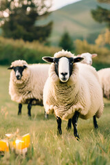 Obraz premium sheep and lambs