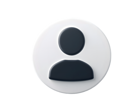 Stylized Iconic Representation of a User Profile with Minimalist Design Elements