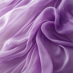 Obraz premium Draped purple chiffon fabric, soft folds, texture background, design element