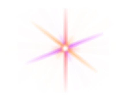 Red Sun lens flare light effect