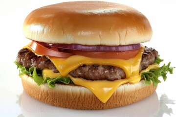 Classic Cheeseburger – Juicy Beef Patty with Melted Cheese