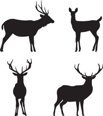 Naklejka premium deer silhouette