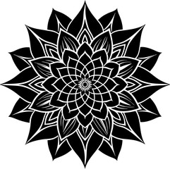 abstract illustration of beground flower