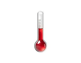 Thermometer with Red Liquid Indicating Temperature Measurement in a Scientific Context