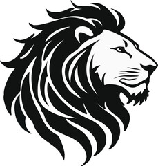 Silhouette Lion Illustration vector design, Lion logo and icon Design, Lion vector design