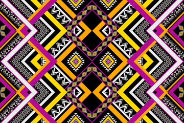 Geometric ethnic pattern seamless design for background ,Tribal geometric seamless patterns, ethnic design, hipster backdrop, wallpaper Background, Design curtain, carpet ,fabric ,textile 