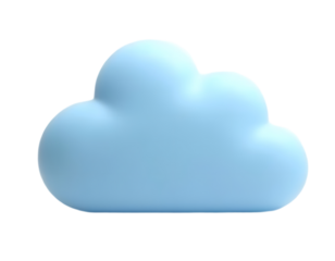 Blue Soft Cloud - A Whimsical Representation of Nature's Most Beautiful Formation