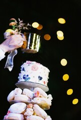 Romantic Wedding Table Setting with Candles and Flowers
