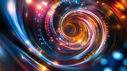 Obraz premium Swirling Colors of Chance and Light