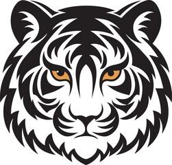 Classic Tiger Emblem  Aggressive Position for Bold Brand Identity Art & Illustration