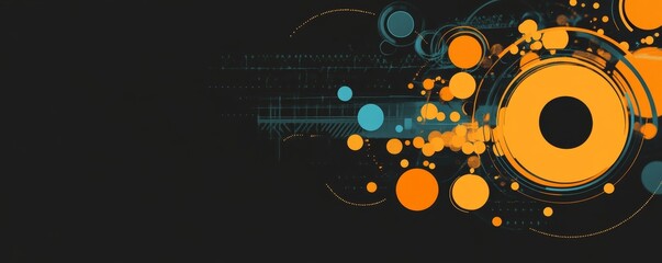 Obraz premium abstract music background with speakers