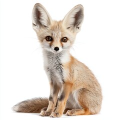 Fototapeta premium Fennec fox isolated on white